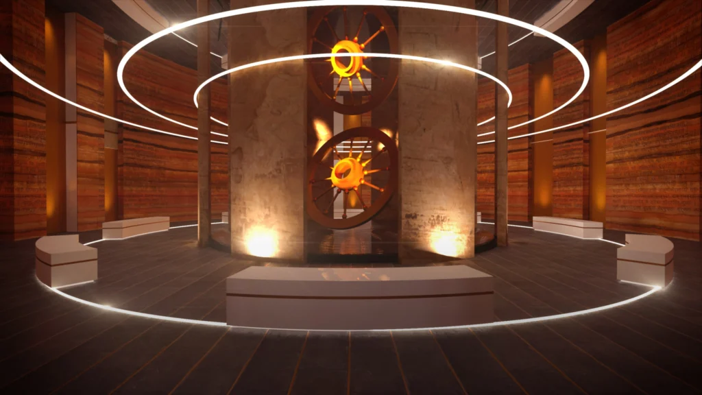 Mythological Museum entrance design and brand identity concept